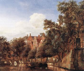 Jan Van Der Heyden : View of the Herengracht, Amsterdam